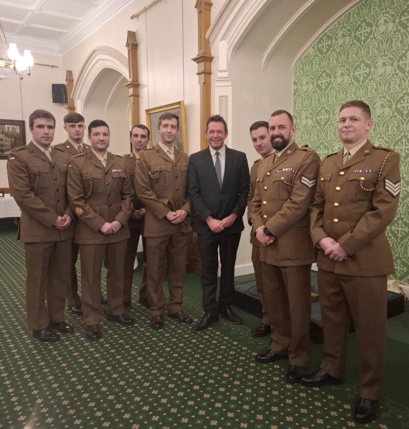 David with the Mercian Regiment
