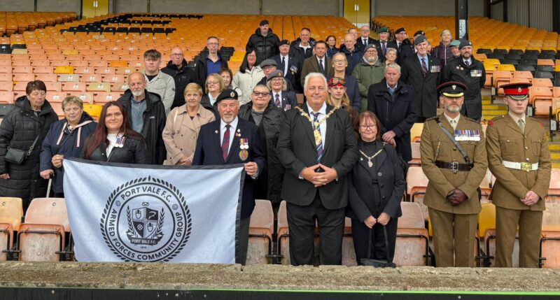 David with the Port Vale Armed Forces Community Group 