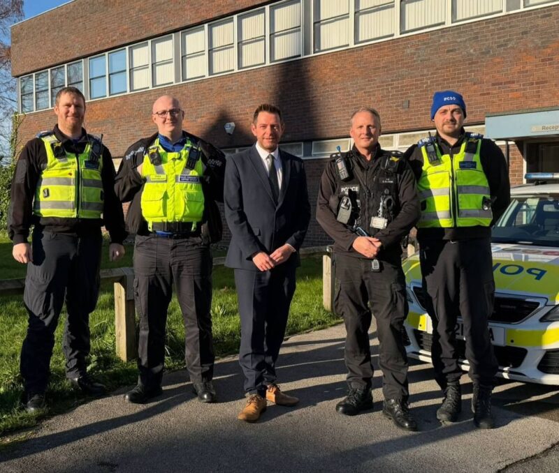 David with police